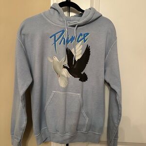 Prince Light Blue Hoodie with Dove Graphic